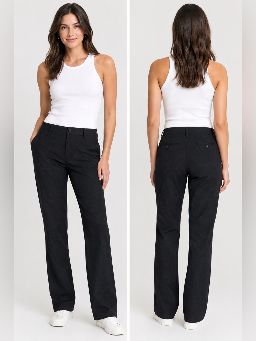 GAP True Straight Stretch Black Dress Pants Trousers Size 4R